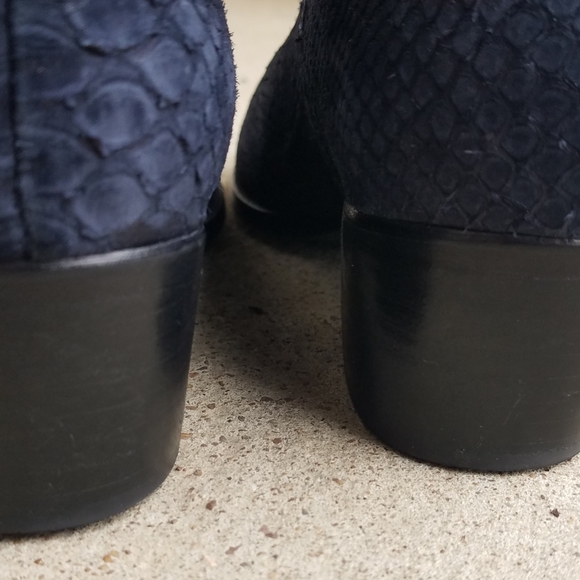 Chelsea Boots Navy Snake Size 10M - Picture 12 of 13